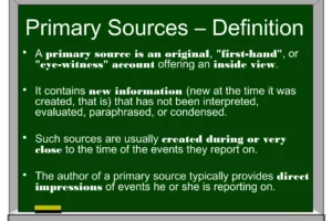 What Is a Primary Source? A Guide to Historical Evidence
