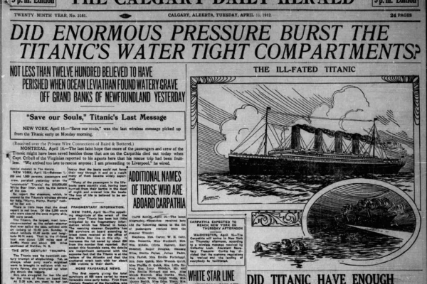 The Sinking of the Titanic Through Contemporary Reports: How the World Learned the News