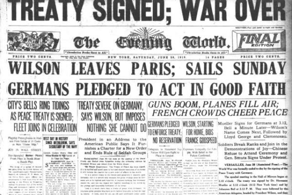 The Treaty of Versailles Through Contemporary Newspapers: How the Peace Was Reported in 1919